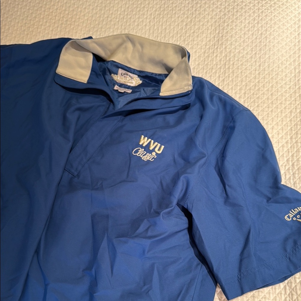 Callaway Royal Blue Polo with White Collar